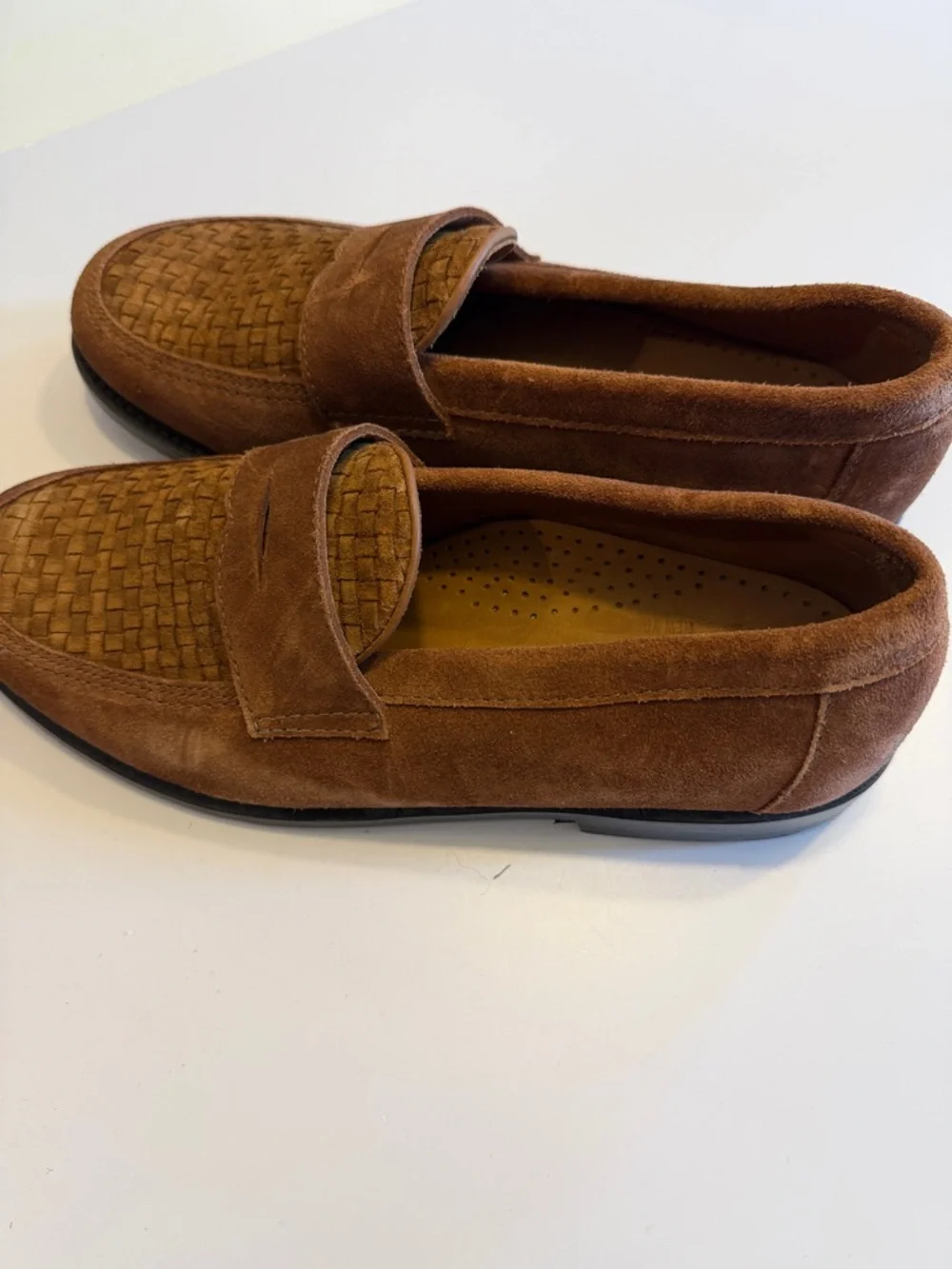 Todd Snyder X Sebago Brown Suede Woven Slip-On Loafers Sz 10.5. NWOB. Box41